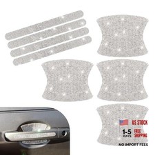 8PCS Bling Car Door Handle Protector, Crystal Rhinestone Cars Door Bowl