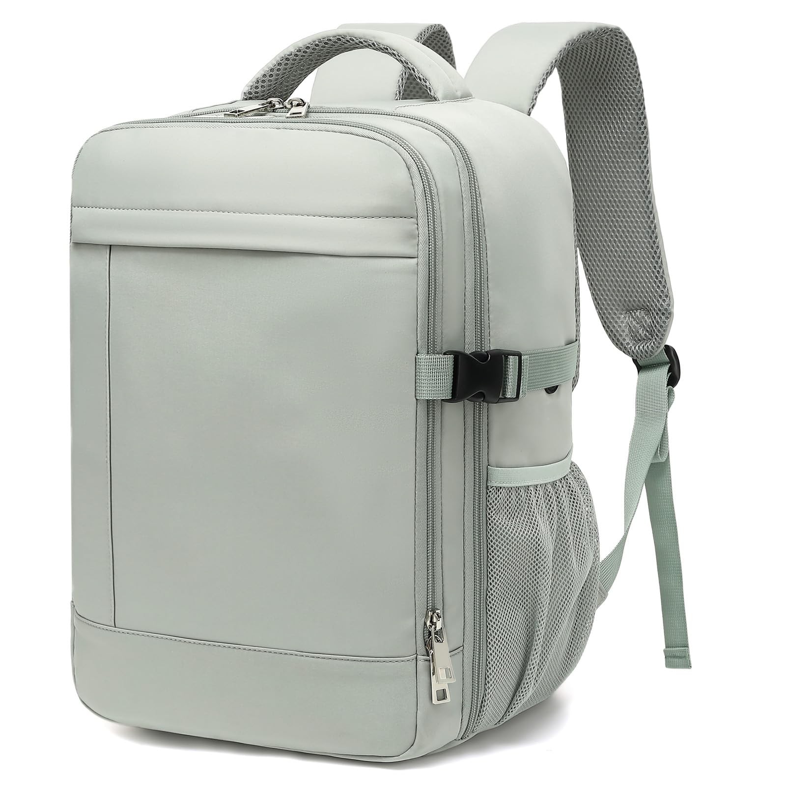 Sac a dos voyage cabine avion 40x30x20 au design epuré et finitions soignées en gris chiné