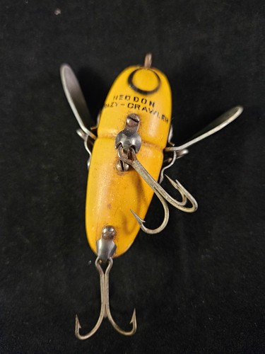 Vintage Heddon Crazy Crawler, Holz Topwater Angelköder - Bild 3 von 5