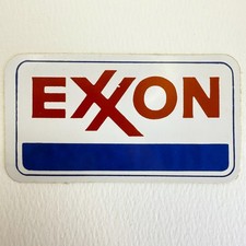 Exxon Sticker Decal Oilfield Industrial Vintage 80s