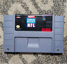 ESPN Sunday Night NFL Super Nintendo SNES Cartridge