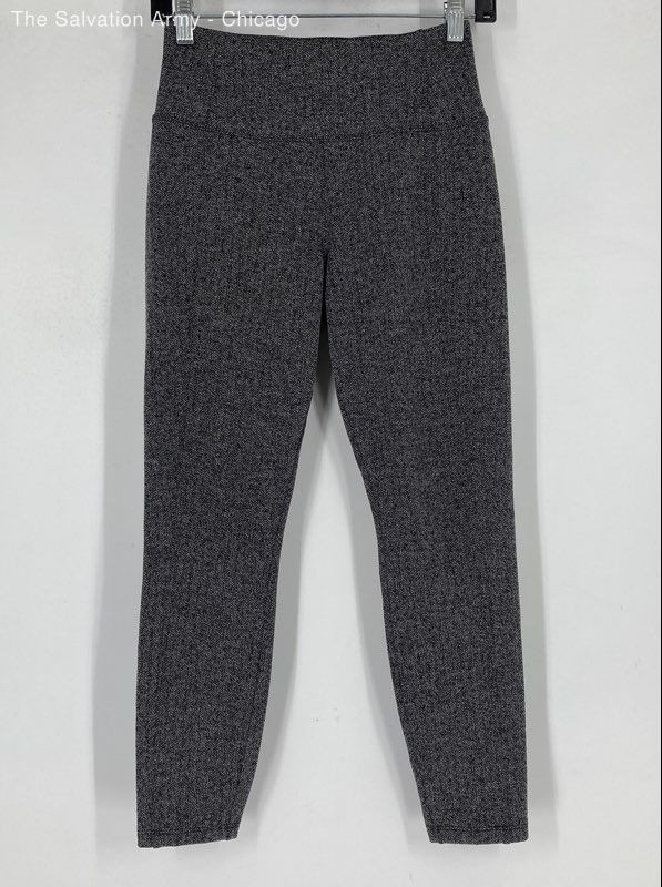 Athleta Womens Gray Delancey Herringbone Tight Compression Leggings Size XS