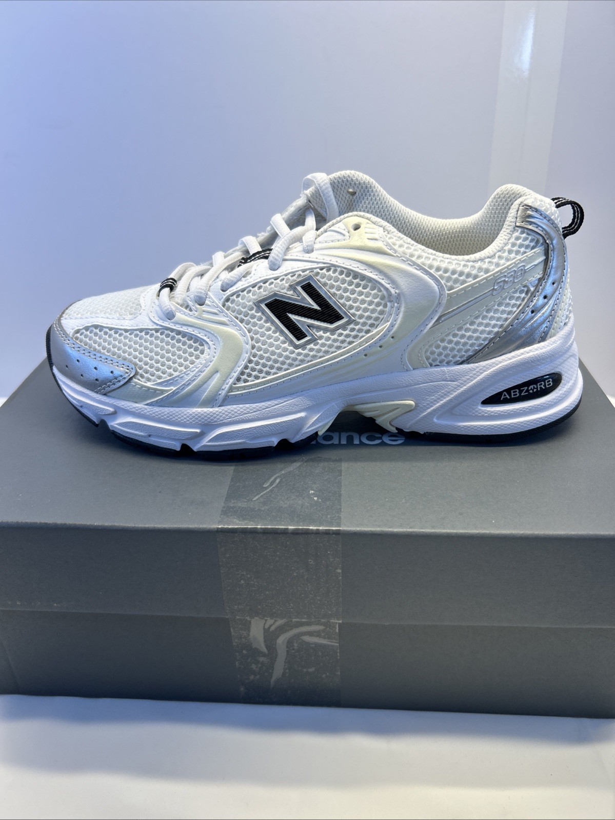 New Balance 530 Running Shoe White Beige U530JA1 Women SZ 6 NEW