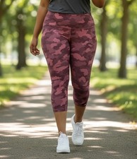 Lululemon Wunder Train High-Rise Leggings Plus Size 20 Crop 23" Camo Brier Rose