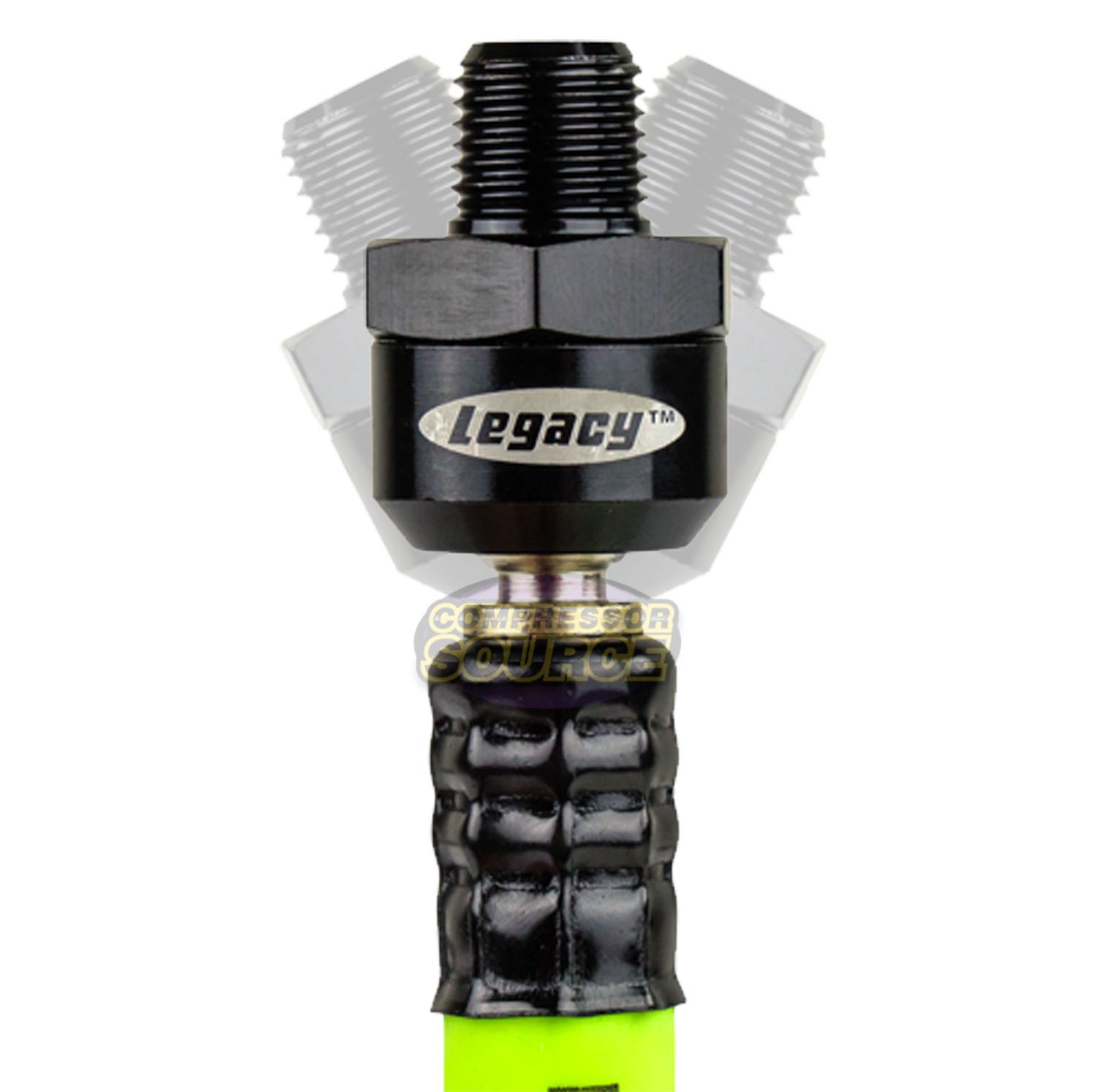 Flexzilla 3/8" x 2' FT Air Hose Whip With Ball Swivel 1/4" NPT HFZ3802YW2B