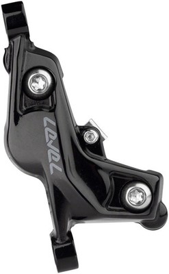 SRAM Level Silver Stealth 4-Piston Hydraulic Disc Brake Caliper - Front/Rear,