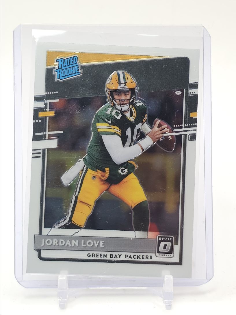 JORDAN LOVE 2020 DONRUSS OPTIC RATED ROOKIE FOOTBALL PACKERS #154 RC Q5384
