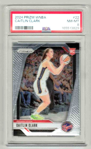 CAITLIN CLARK 2024 Panini Prizm WNBA #22 Indiana Fever PSA Rookie RC!