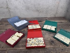 Vintage Domino Lot Dominoes Set In Case
