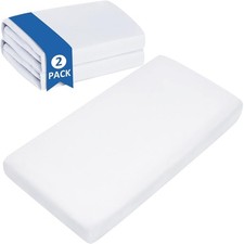 Nap Mat Fitted Sheet for Preschool/Day Care Rest Fit Regalo/Joovy 2 Pack 24"x48"