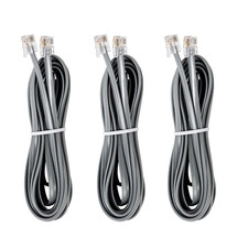 RJ12 Cable Phone Cord RJ12 6P6C Male to Male Straight Wired for Both Data and Vo