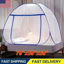 Pop-Up Mosquito Net Tent for Bed Portable Camping Travel Mosquito Net 79"x59"