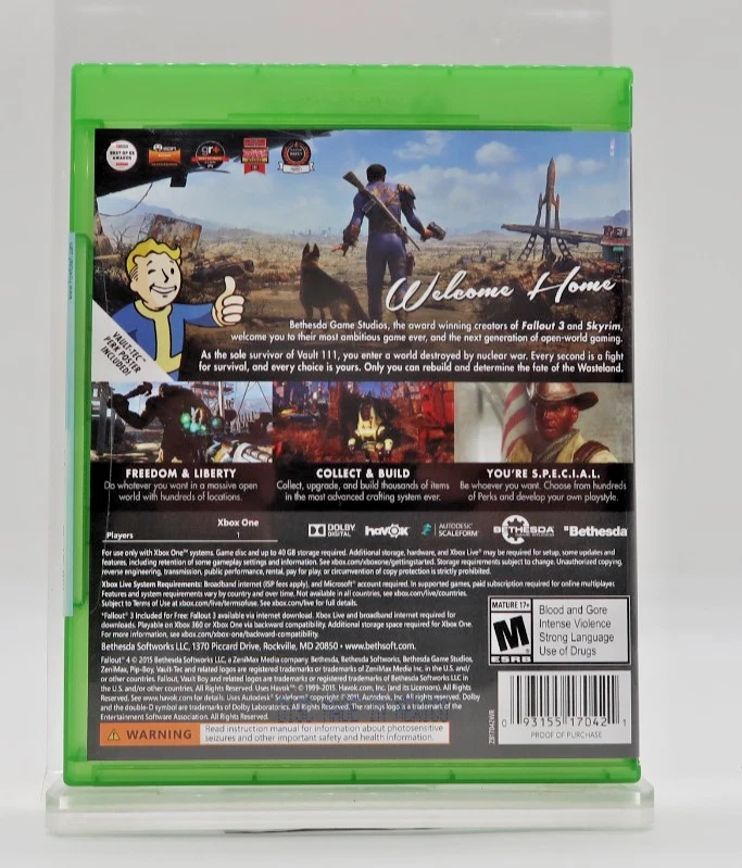 Fallout 4 (Microsoft Xbox One, 2015) Brand New W/ Fallout 3 No Cellophane - Image 3 of 3