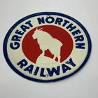 Vintage 1950s Post Cereal Railroad Tin Sign - Great Northern Railway - 3"