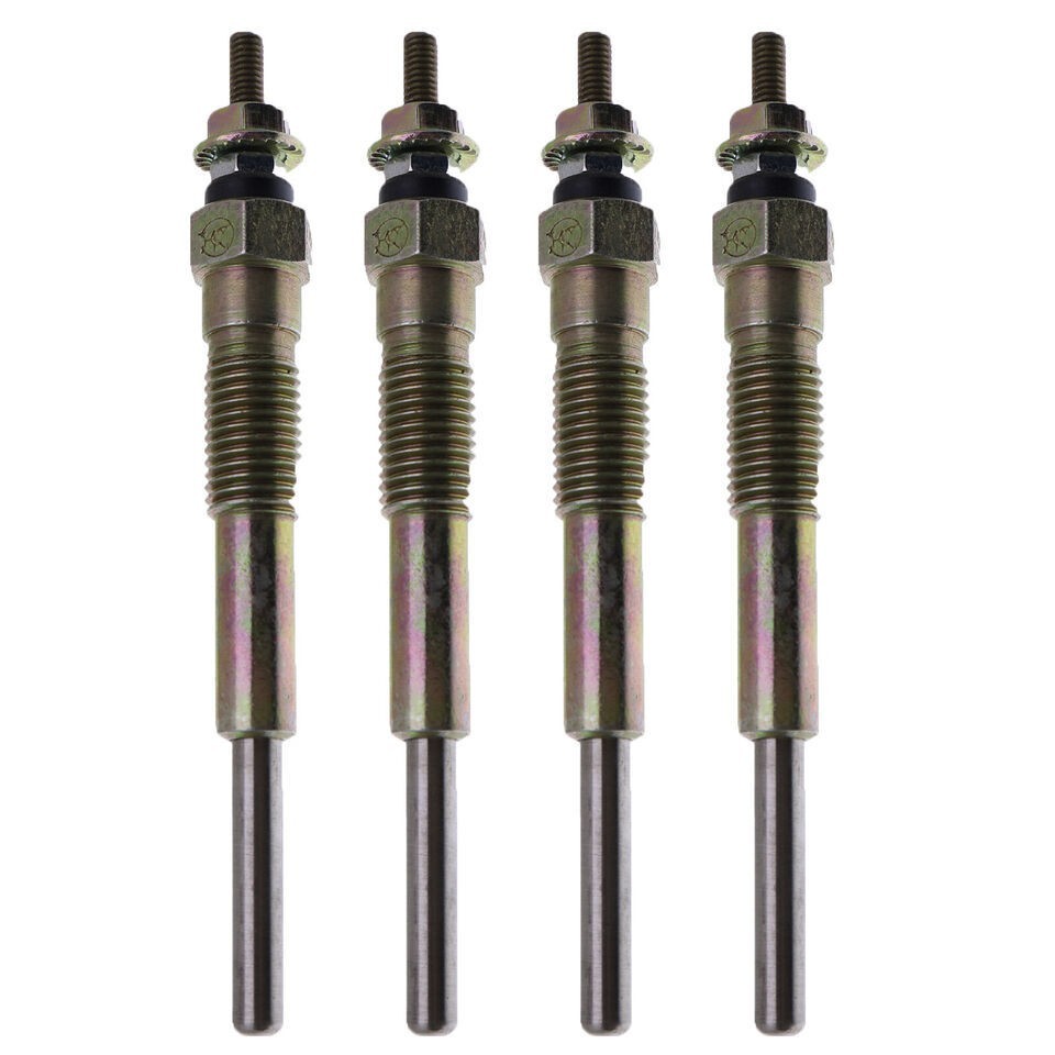 4 pcs New Glow Plug 19850-76005-71 for Toyota Skid Steer Loader 2J Engine 12V