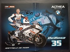 Poster firmato SBK MOTUL Althea Racing BMW Raffaele De Rosa 35