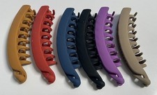 Set 6 Matte Finish Hair Holder Clips New
