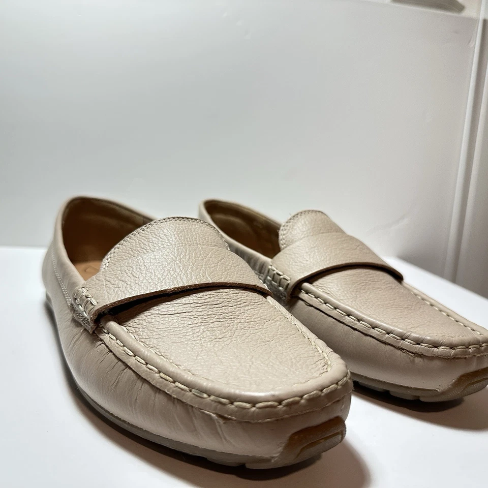 Mocasines Joie para mujer de cuero tostado talla 8,5 tostados planos oficina preppy zapatos cómodos Foto 2 de 4
