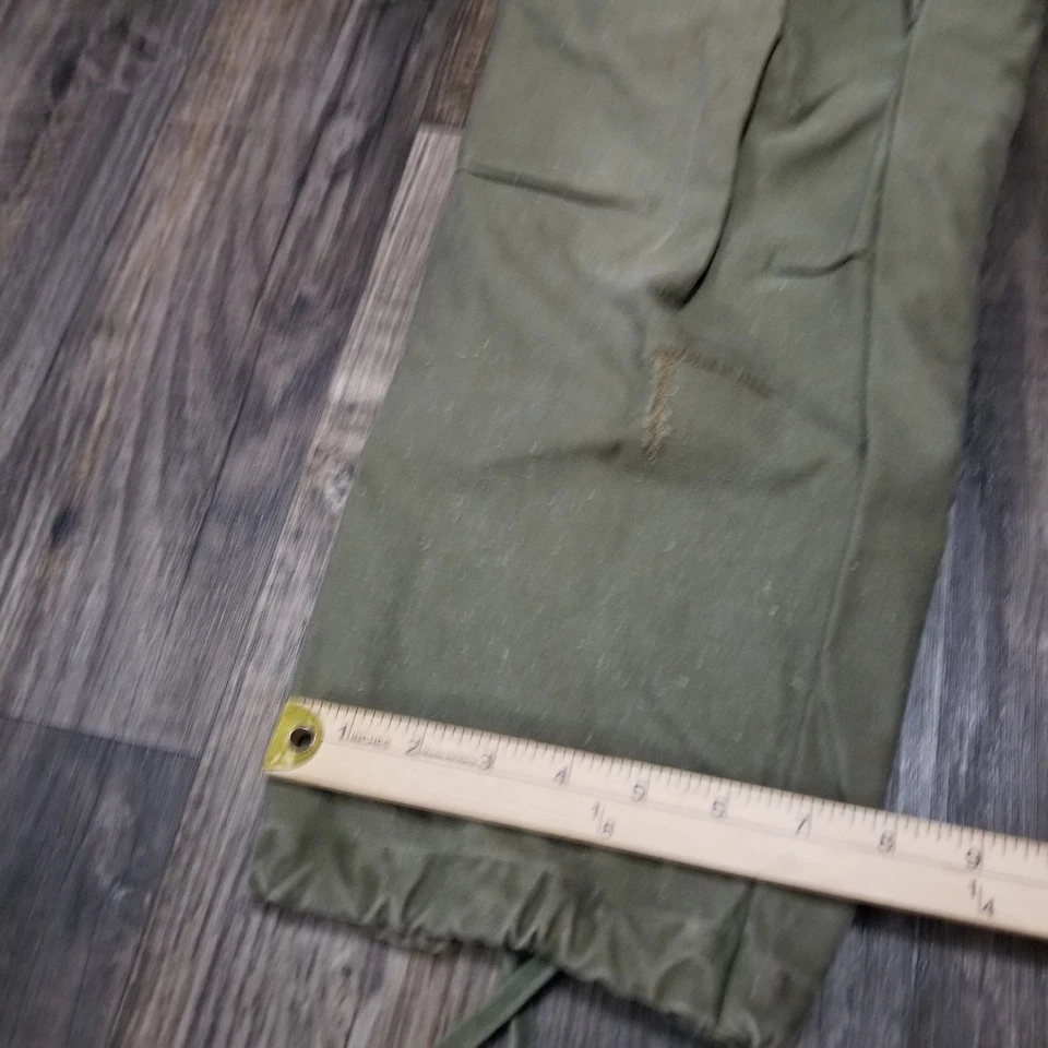 VTG M-1951 US Army Military 50s OG Field Trousers M51 Cargo Pants - Image 4 of 4