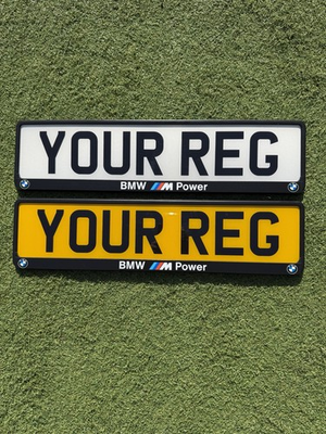 #ad BMW M Power Msport Number Plate Frames UK Front Rear X2 Road Legal GBP 16.99