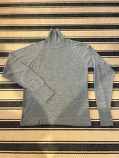 Vintage Lord Jeff Turtleneck Sweater Mens Small Blue Orlon Light Pullover