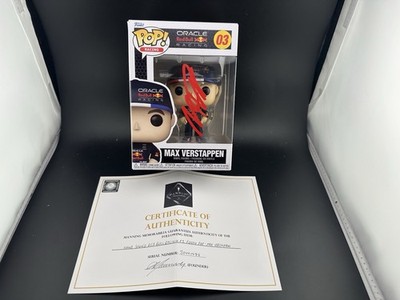 Max Verstappen Signed Oracle Red Bull Racing #03 Funko Pop! Vinyl Figure COA