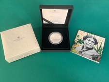 Coin Silver Proof 2023 Mary Seacole 5 pound Royal Mint BOX + COA