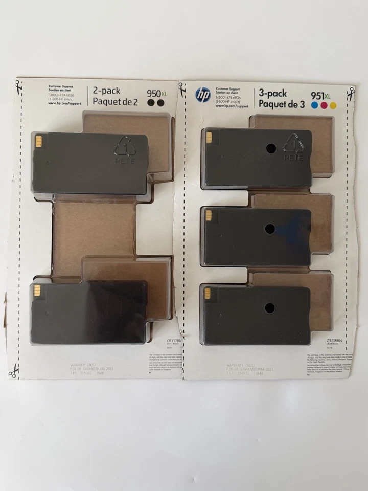 HP 950XL 951XL Ink Set 2 Black Cyan Yellow Magenta HP Printer EXP 2023 New - Image 4 of 4