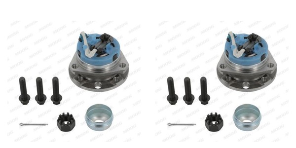 Moog 2X Radnabe Radlagersatz Vorne FüR Opel Zafira A Astra G CC Vauxhall F75-image
