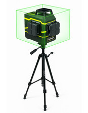 Livella laser 360° con treppiedi Kit Metrica 3D Action raggio verde con 3 lenti 