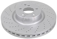 2X A.B.S. Bremsscheibe Beschichtet 17566 FüR C215 Klasse Mercedes W220 V220 AMG