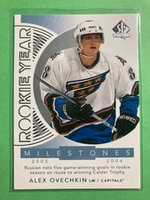 2017-18 SP Authentic Rookie Year Milestones #RYM-AO Alexander Ovechkin