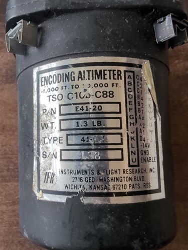 IFR Encoding Altimeter E41-20 1975 1,000-20,000 Feet. UNTESTED. - Picture 2 of 10