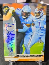 2024 CFL upper deck #78 Wynton McManis Argonauts Autograph