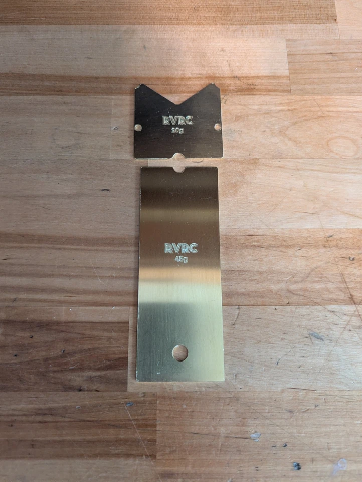 RVRC Brass Chassis Weight Set for Team Associated RC10 B2 B3 and T3 | 65 Gram - Image 2 of 4