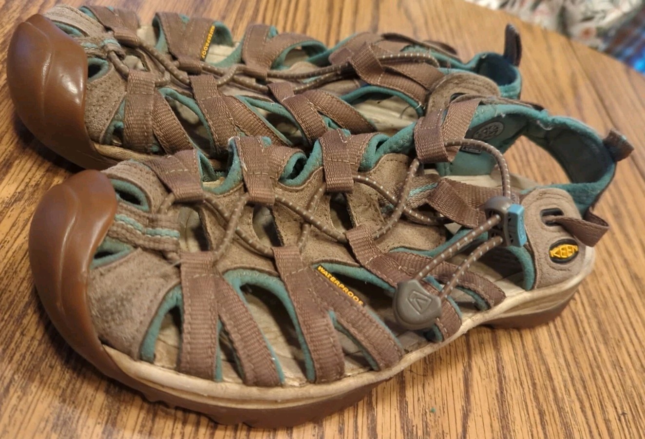 Sandali uomo Keen Newport H2 impermeabili tortora e blu taglia 8 5