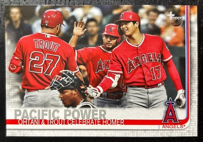 #ad 2019 Topps Update Shohei Ohtani Mike Trout Pacific Power Vintage Stock 99 US189 $250.00