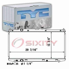 TYC 13418 Radiator Assembly for HO3010238 CU13418 8013418 221-9342 jk