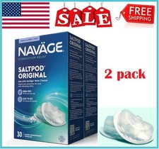 Navage Nasal System Original Saltpods 30 pods Brand New Sealed Salt Pods, 2 pack
