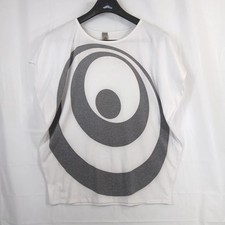 Go Couture T-shirt Women's Size Medium White Gray