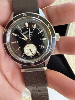 Men's Automatic Presage Brown Leather Strap Watch 41mm - SSA451J1
