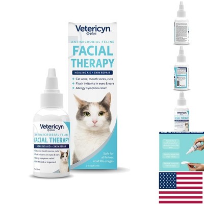 Gentle Cat Allergy Relief - Plus Feline Facial Therapy for Sensitive Skin 2Oz