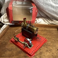 Mamod SE2 Stationary Engine Live Steam 1960s Early Model With Box