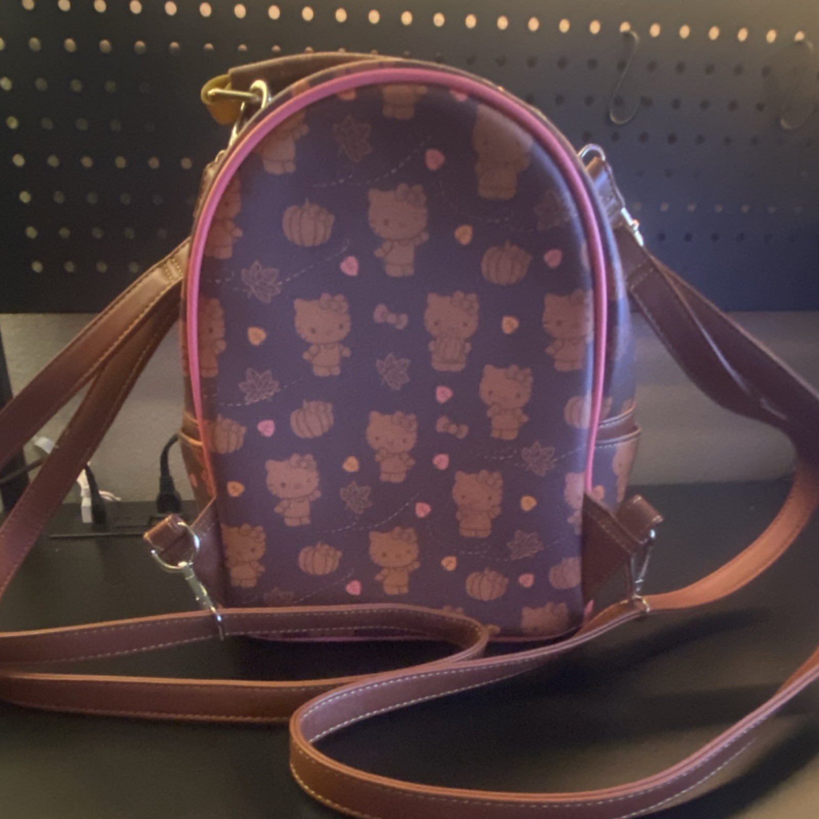 Loungefly Hello Kitty Fall Mini Backpack with Zip… - image 2