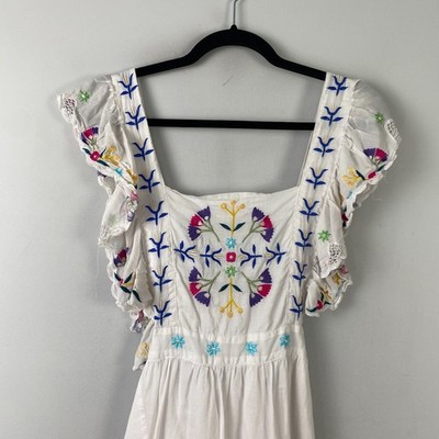 clea blossom anika embroidered dress Clea | Dresses | Clea Anika Embroidered Dress Xs Nwt