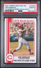Joe Morgan - 2021 Topps Heritage 1972 World Series Highlights  PSA 10
