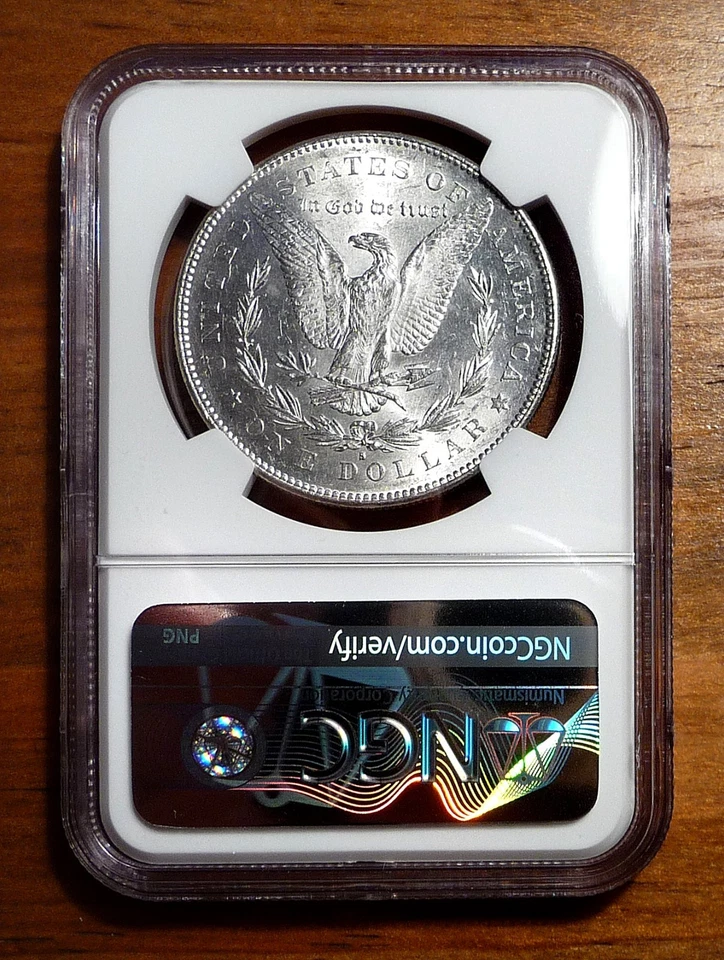 1878-S Morgan Silver Dollar ~ NGC Certified MS61* Star Grade ~ Prooflike - Image 3 of 4