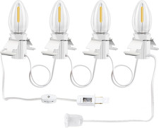 Christmas Village Lights with 4 LED Warm-White Bulb,Decoration C7 Village Light