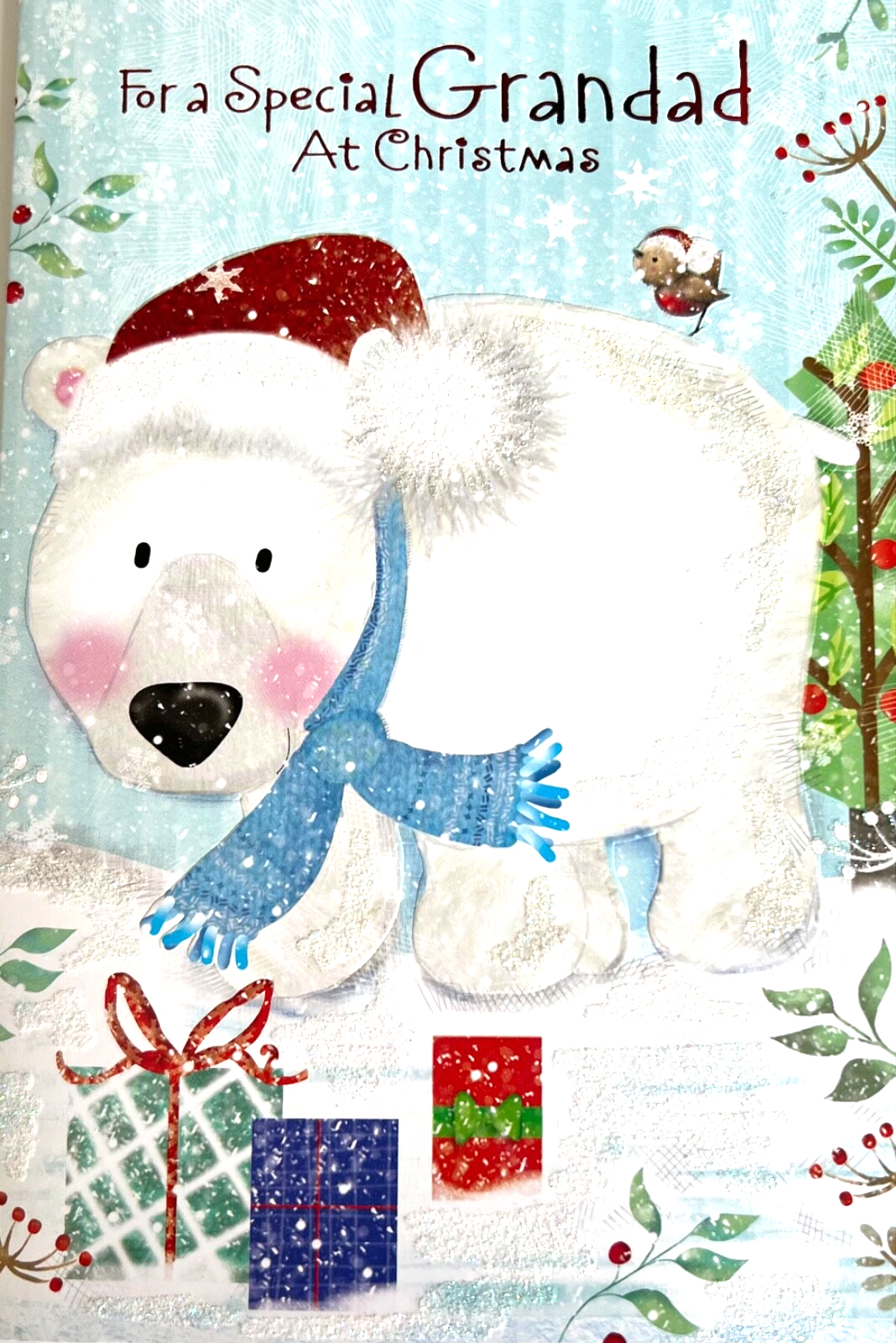 Christmas card special Grandad Xmas lovely words XSE27445-1