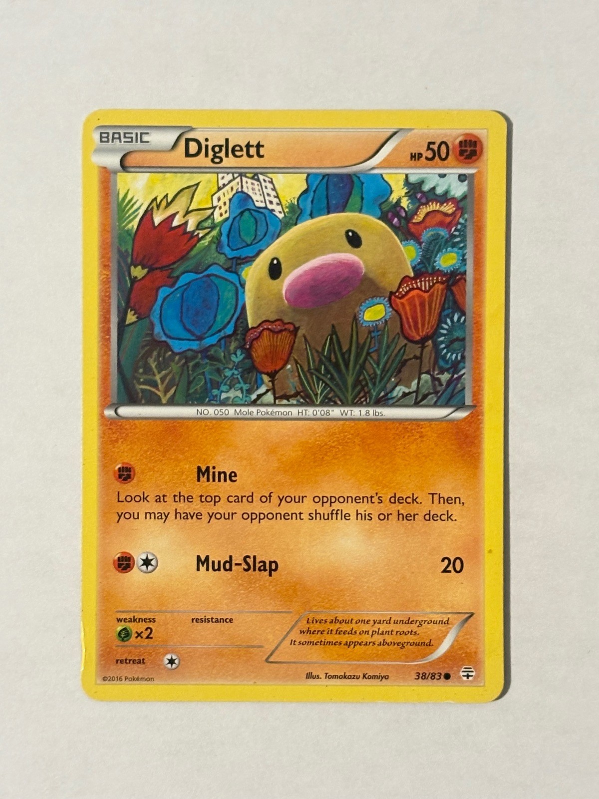 Diglett 38/83 Common Generations Pokemon Moderately Played